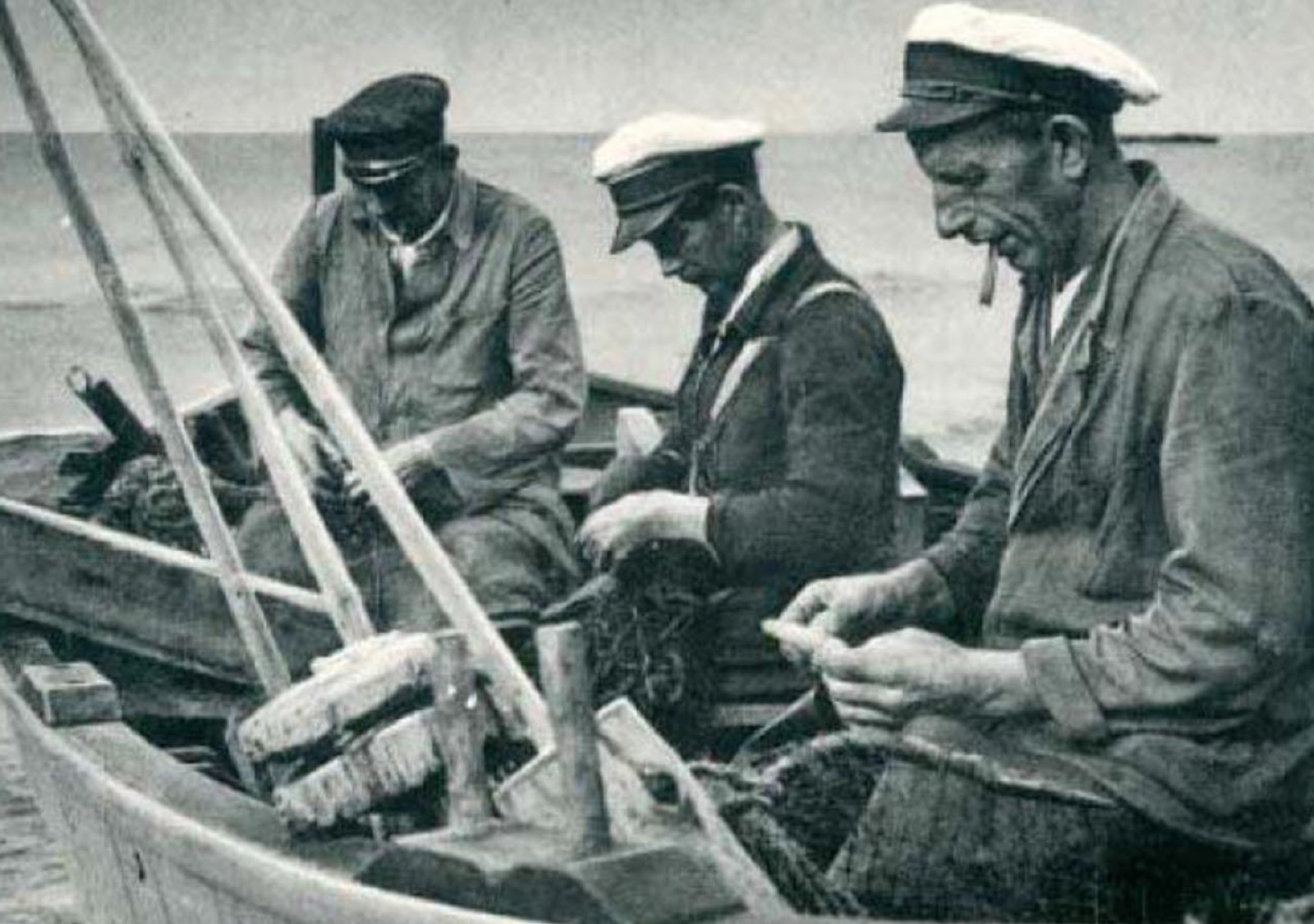 Historic photograph of fishing boats